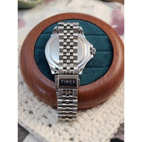 Timex Kaia Ladies Watch Blue Dial Crystal Bezel TW2V79600 Stainless Steel - Picture 2 of 7